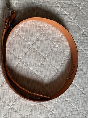 Tecovas Tan Leather Logo Belt
